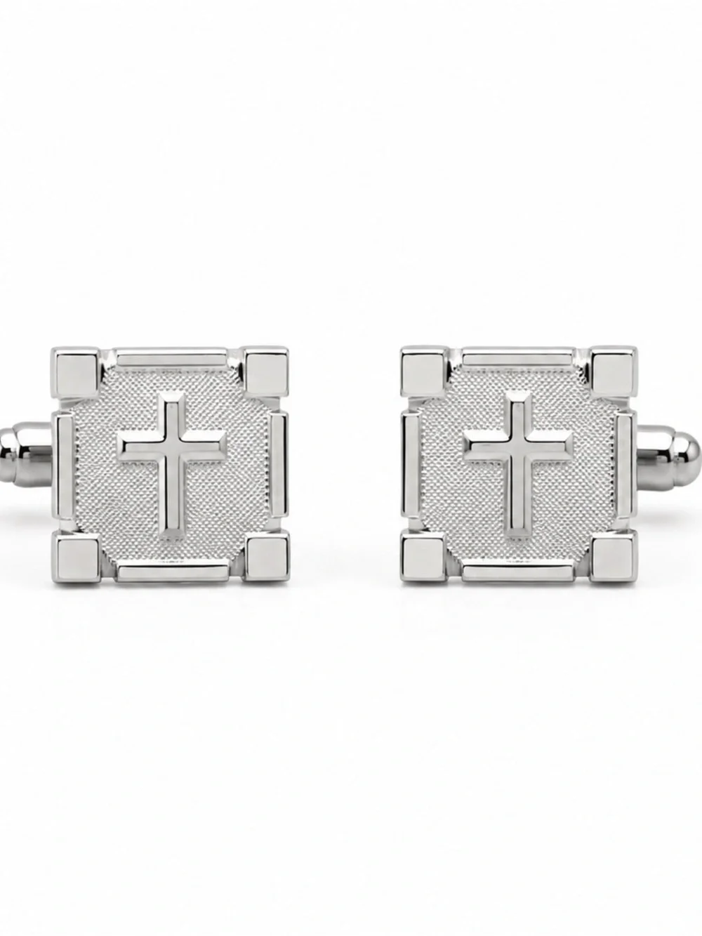 Silver Cross Cufflinks